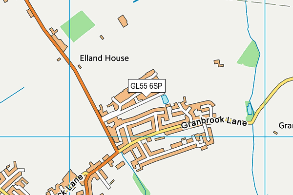 GL55 6SP map - OS VectorMap District (Ordnance Survey)