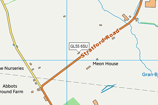 Mickleton Sports Club map (GL55 6SU) - OS VectorMap District (Ordnance Survey)