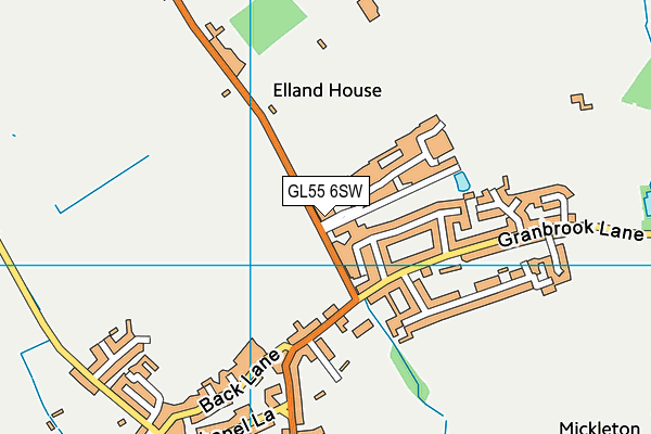 GL55 6SW map - OS VectorMap District (Ordnance Survey)