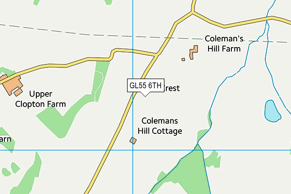 GL55 6TH map - OS VectorMap District (Ordnance Survey)