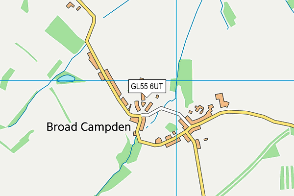 GL55 6UT map - OS VectorMap District (Ordnance Survey)