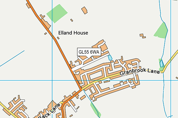 GL55 6WA map - OS VectorMap District (Ordnance Survey)