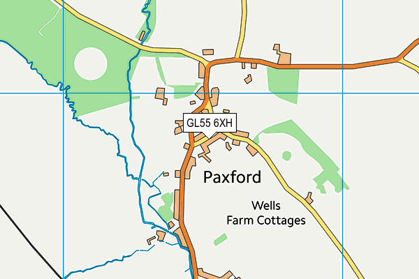 GL55 6XH map - OS VectorMap District (Ordnance Survey)