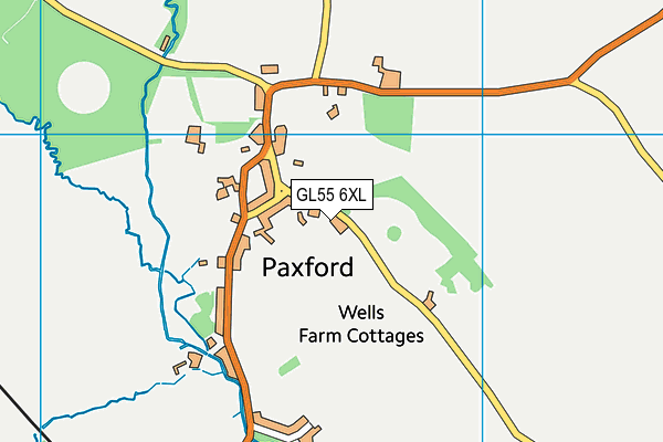 GL55 6XL map - OS VectorMap District (Ordnance Survey)