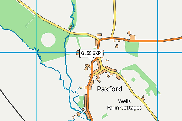 GL55 6XP map - OS VectorMap District (Ordnance Survey)