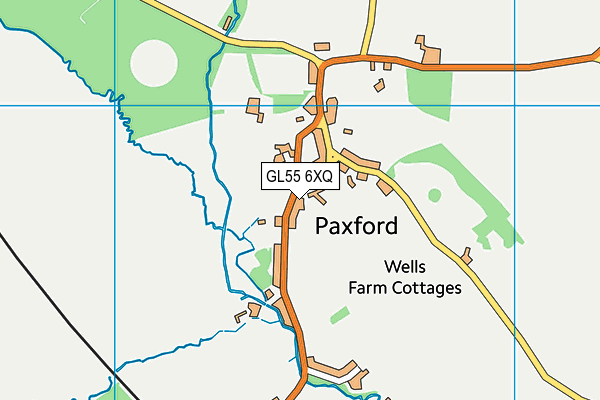 GL55 6XQ map - OS VectorMap District (Ordnance Survey)