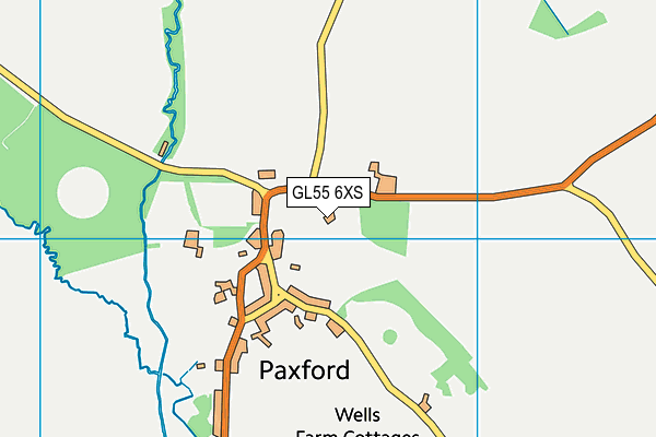 GL55 6XS map - OS VectorMap District (Ordnance Survey)