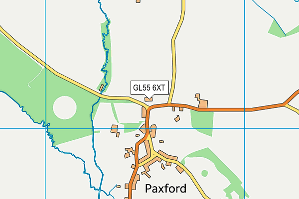 GL55 6XT map - OS VectorMap District (Ordnance Survey)