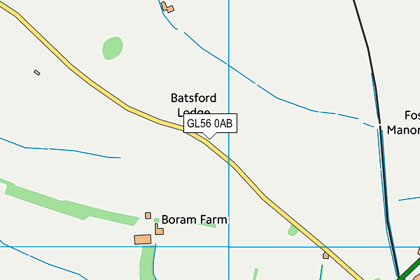 GL56 0AB map - OS VectorMap District (Ordnance Survey)