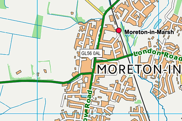 GL56 0AL map - OS VectorMap District (Ordnance Survey)