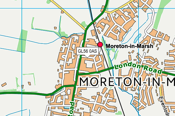 GL56 0AS map - OS VectorMap District (Ordnance Survey)