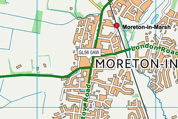 GL56 0AW map - OS VectorMap District (Ordnance Survey)