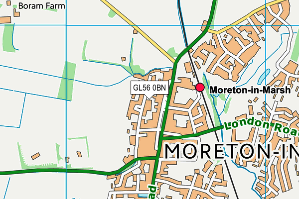Map of VICTORIA HOUSE (MORETON IN MARSH) RESIDENTS COMPANY LIMITED at district scale