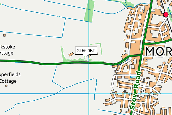 GL56 0BT map - OS VectorMap District (Ordnance Survey)