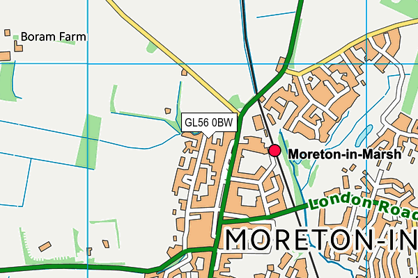 GL56 0BW map - OS VectorMap District (Ordnance Survey)