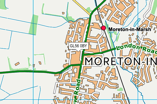 GL56 0BY map - OS VectorMap District (Ordnance Survey)