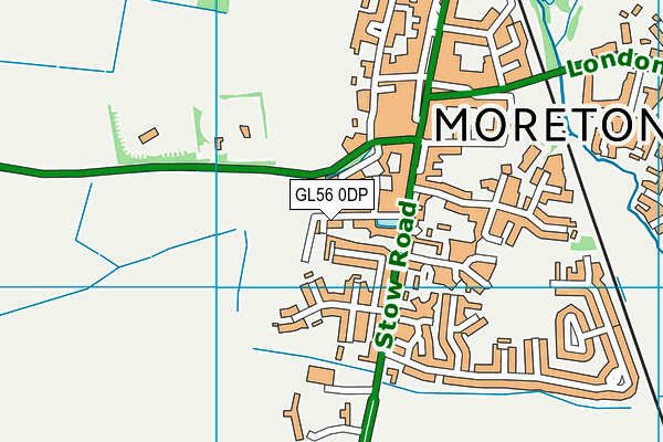 GL56 0DP map - OS VectorMap District (Ordnance Survey)