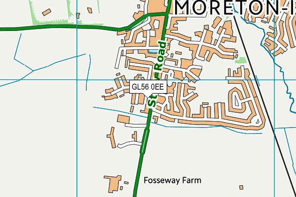 GL56 0EE map - OS VectorMap District (Ordnance Survey)