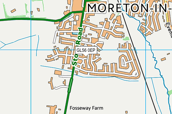 GL56 0EP map - OS VectorMap District (Ordnance Survey)