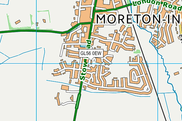 GL56 0EW map - OS VectorMap District (Ordnance Survey)