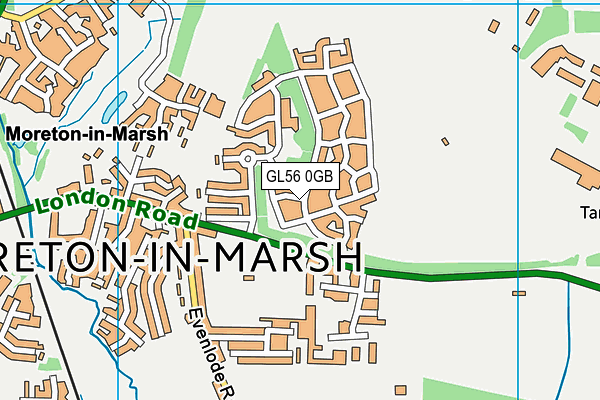 GL56 0GB map - OS VectorMap District (Ordnance Survey)