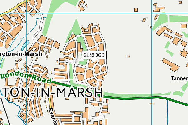 GL56 0GD map - OS VectorMap District (Ordnance Survey)