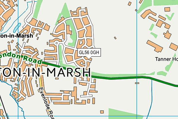 GL56 0GH map - OS VectorMap District (Ordnance Survey)