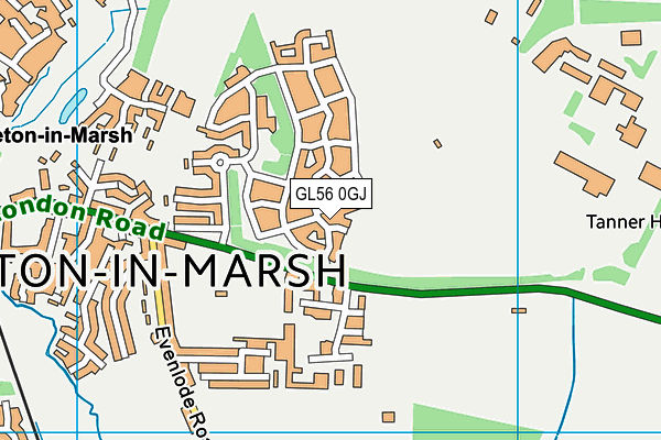 GL56 0GJ map - OS VectorMap District (Ordnance Survey)