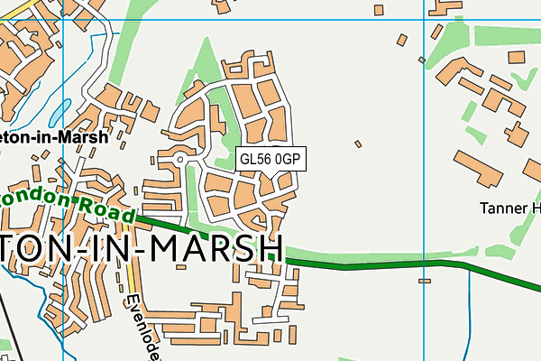 GL56 0GP map - OS VectorMap District (Ordnance Survey)