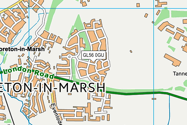 GL56 0GU map - OS VectorMap District (Ordnance Survey)