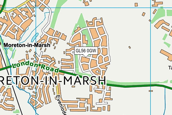 GL56 0GW map - OS VectorMap District (Ordnance Survey)