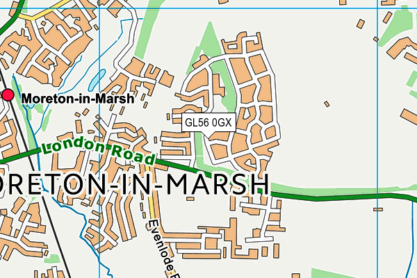 GL56 0GX map - OS VectorMap District (Ordnance Survey)