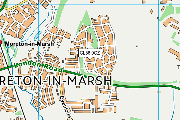 GL56 0GZ map - OS VectorMap District (Ordnance Survey)