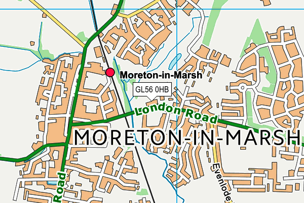 GL56 0HB map - OS VectorMap District (Ordnance Survey)