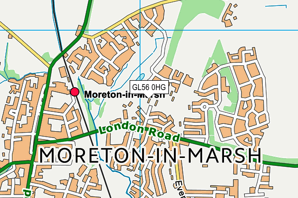 GL56 0HG map - OS VectorMap District (Ordnance Survey)