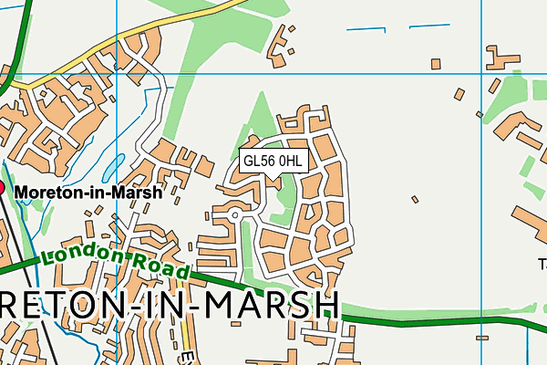 GL56 0HL map - OS VectorMap District (Ordnance Survey)