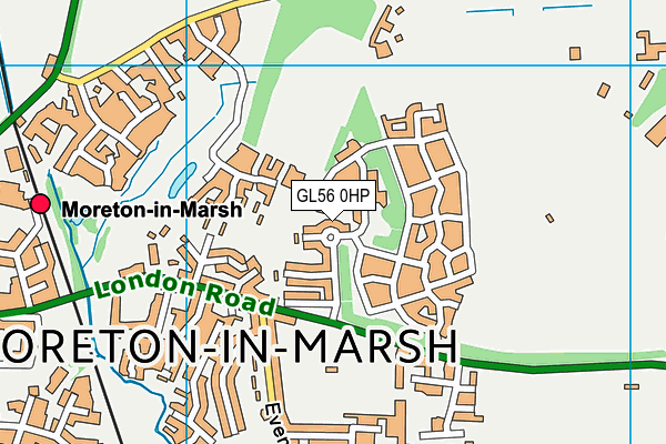 GL56 0HP map - OS VectorMap District (Ordnance Survey)