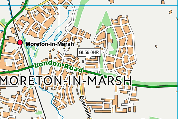 GL56 0HR map - OS VectorMap District (Ordnance Survey)