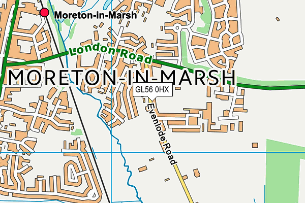 GL56 0HX map - OS VectorMap District (Ordnance Survey)