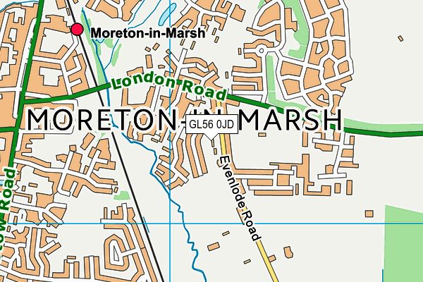 GL56 0JD map - OS VectorMap District (Ordnance Survey)