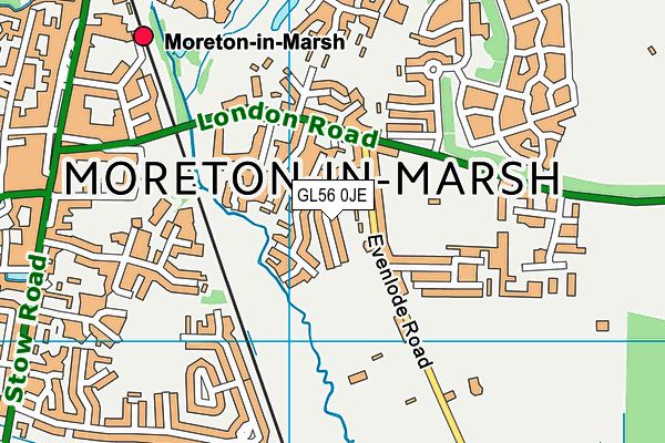 GL56 0JE map - OS VectorMap District (Ordnance Survey)