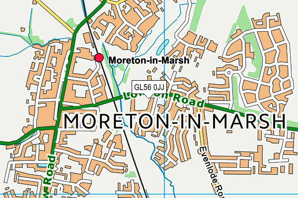 GL56 0JJ map - OS VectorMap District (Ordnance Survey)