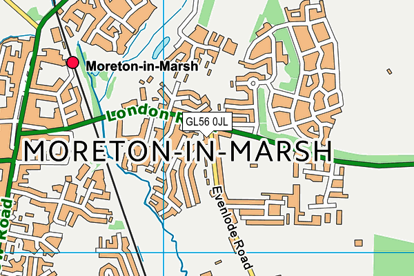 GL56 0JL map - OS VectorMap District (Ordnance Survey)