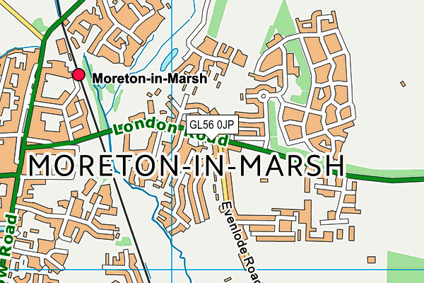 GL56 0JP map - OS VectorMap District (Ordnance Survey)