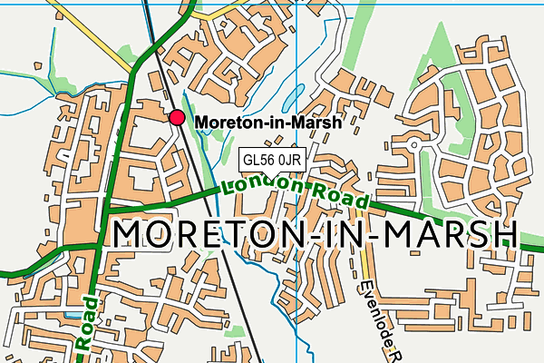 GL56 0JR map - OS VectorMap District (Ordnance Survey)