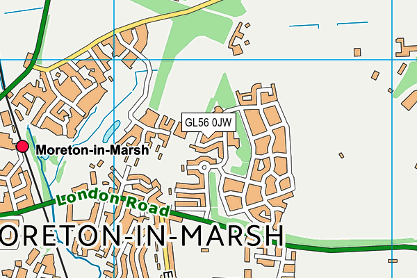 GL56 0JW map - OS VectorMap District (Ordnance Survey)