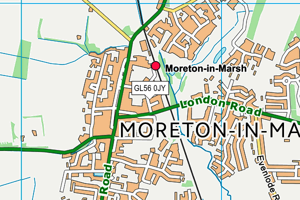 GL56 0JY map - OS VectorMap District (Ordnance Survey)