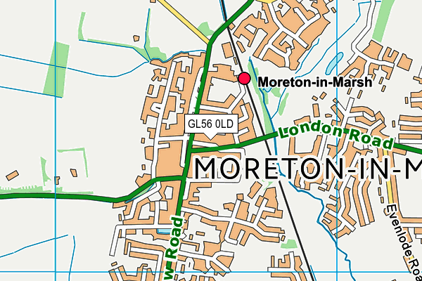 GL56 0LD map - OS VectorMap District (Ordnance Survey)