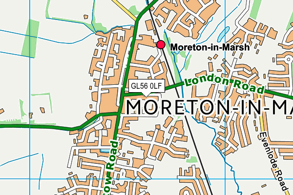 GL56 0LF map - OS VectorMap District (Ordnance Survey)