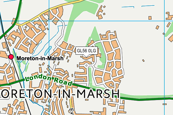 GL56 0LG map - OS VectorMap District (Ordnance Survey)